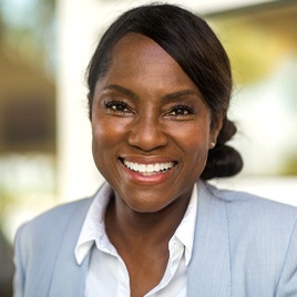 Woman smiling in Pensacola