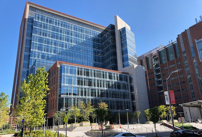 Outside view of dental school building