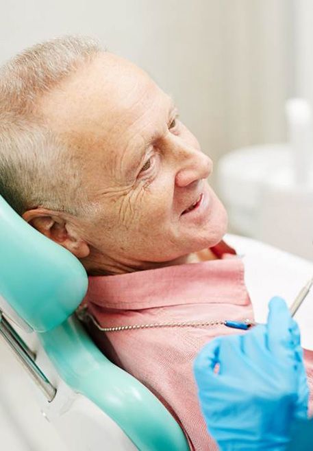 A man getting a dental checkup