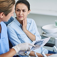 Patient in Pensacola after tooth extraction