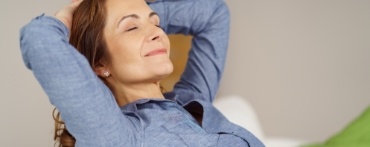 Woman relaxing after sedation dentistry visit